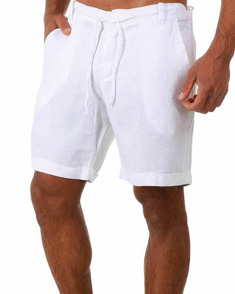 Bequeme Leinenshorts für Männer mit Kordelzug