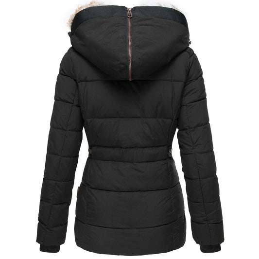 Elegante Winterjacke mit Weichem Pelz - IdealeKleiden