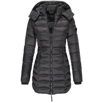 Damen Winterjacke Warm Gepolstert mit Kapuze