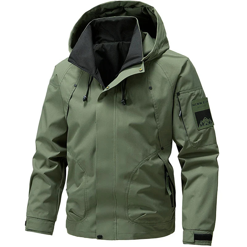Herren Softshell-Jacke Wasserfest Mit Kapuze