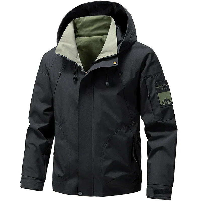 Herren Softshell-Jacke Wasserfest Mit Kapuze