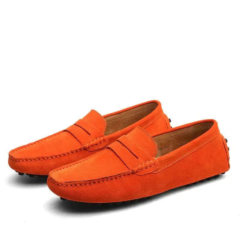 Herren Loafer Schuhe Wildleder Braun
