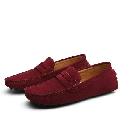 Herren Loafer Schuhe Wildleder Braun