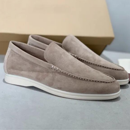 Bequeme Leder Loafer für Herren - IdealeKleiden