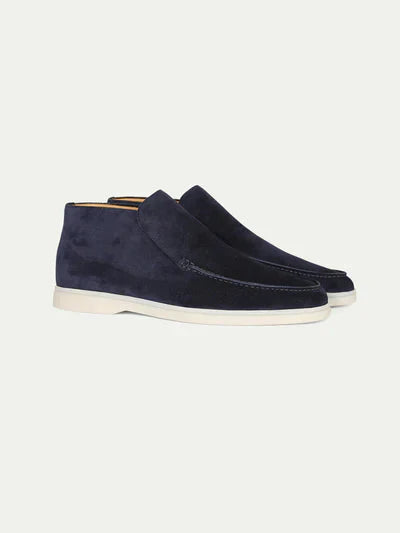 Herren Loafer Wildleder Braun Schnürlos