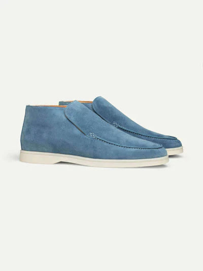Herren Loafer Wildleder Braun Schnürlos