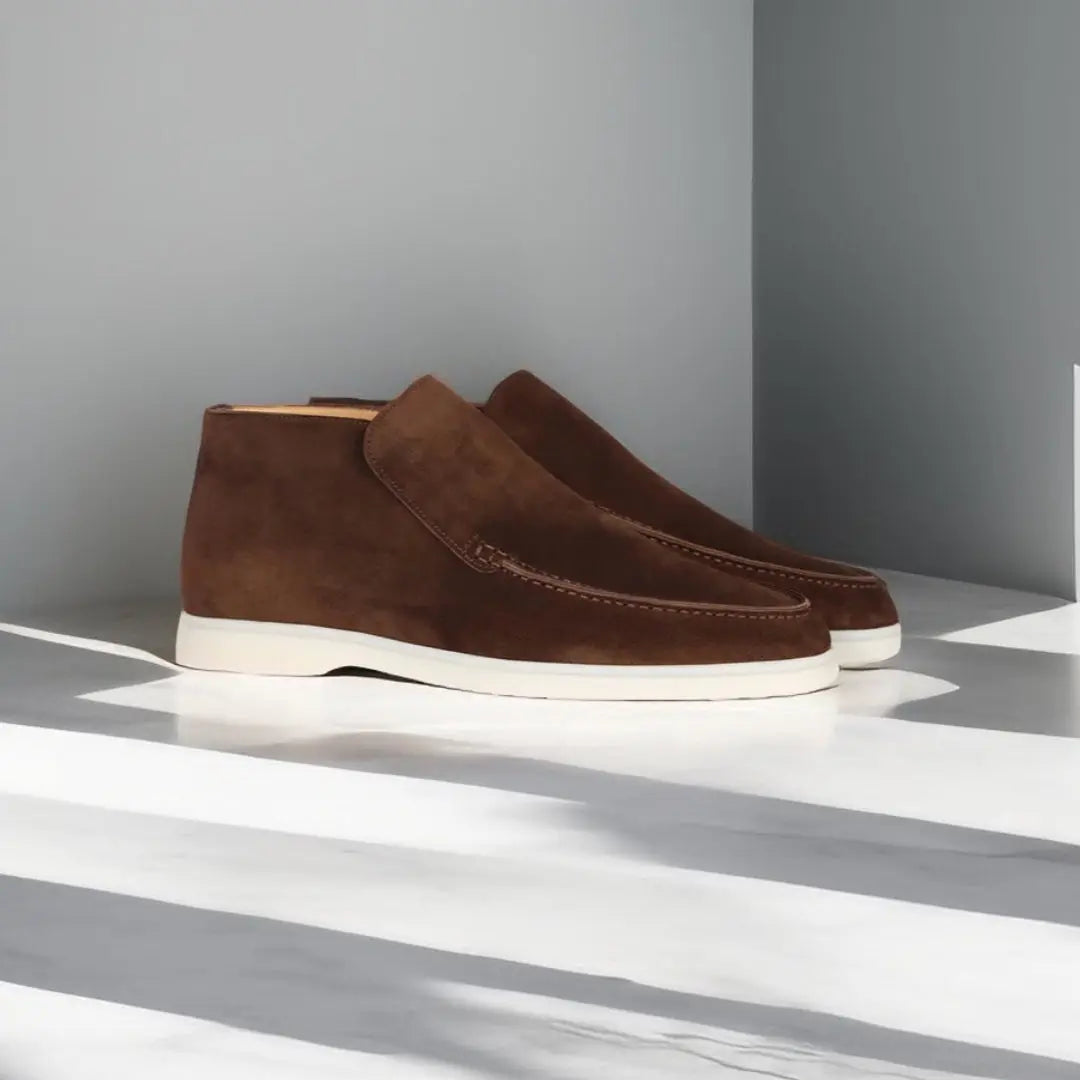 Herren Slipper Wildleder Loafers Elegantes Design