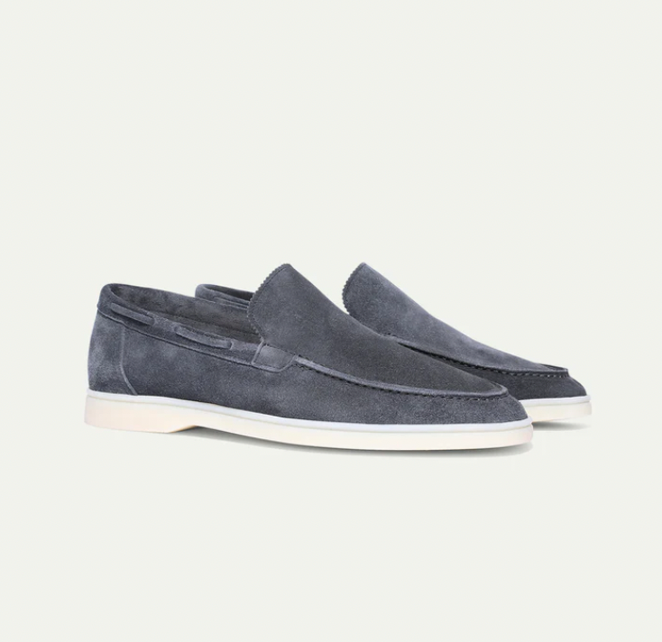 Leder Loafer Schuhe Herren Wildleder Slipper