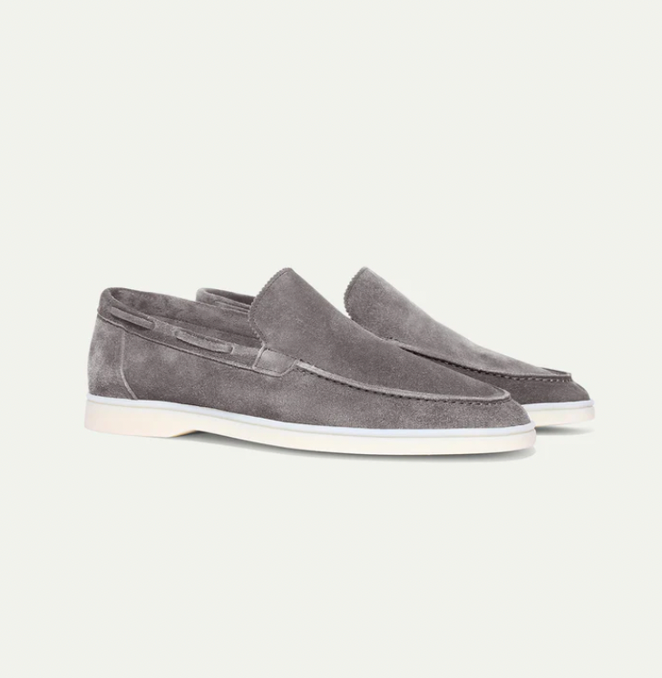 Leder Loafer Schuhe Herren Wildleder Slipper