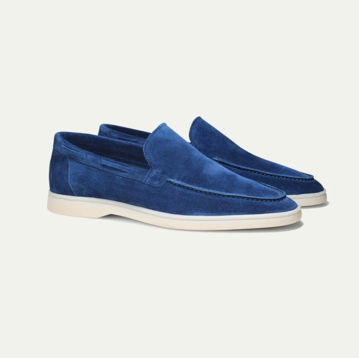Leder Loafer Schuhe Herren Wildleder Slipper