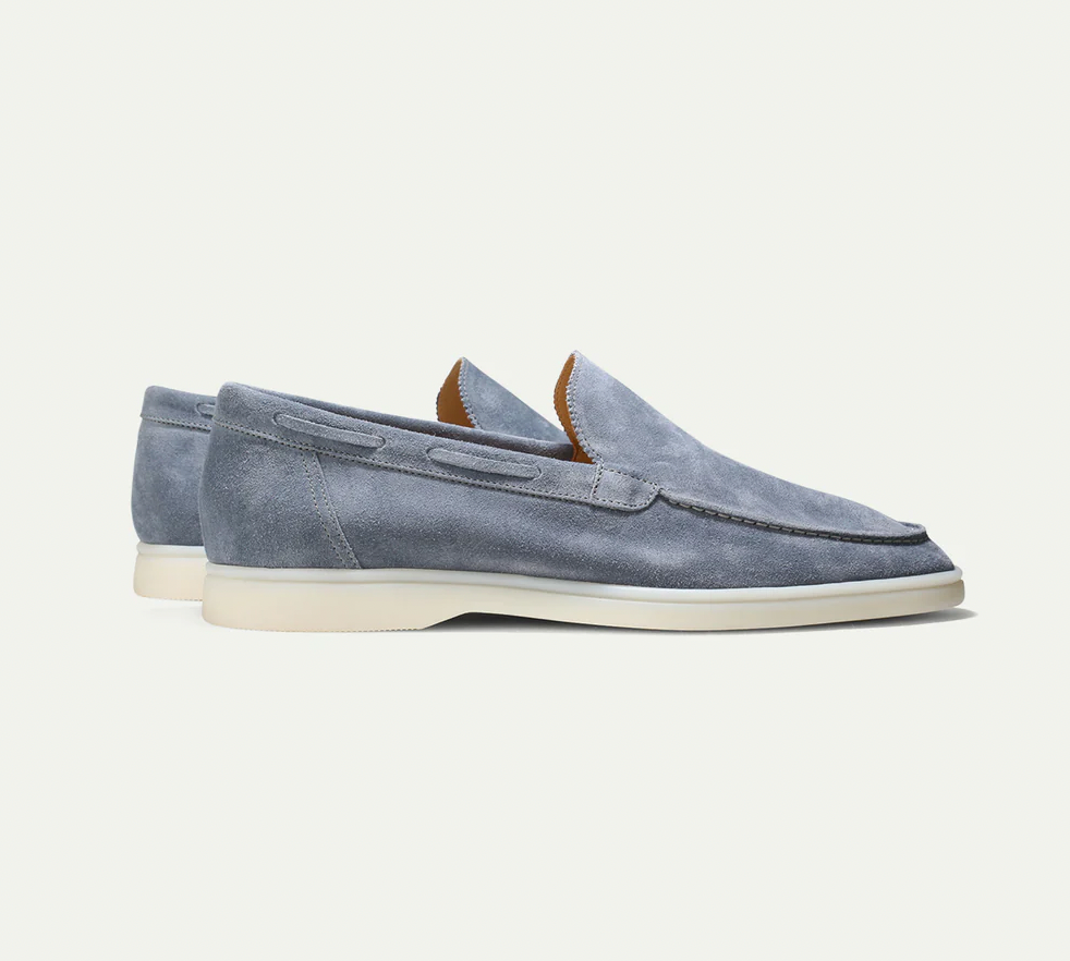 Leder Loafer Schuhe Herren Wildleder Slipper