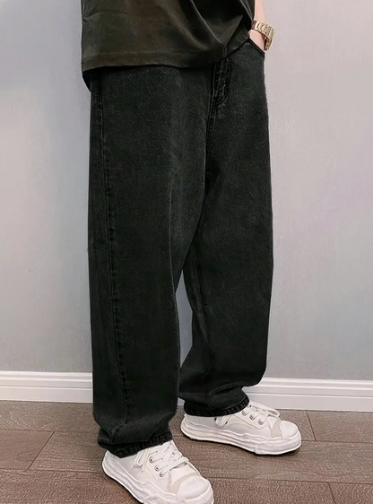 Bequeme Herren Jeans Stonewash Baggy Style