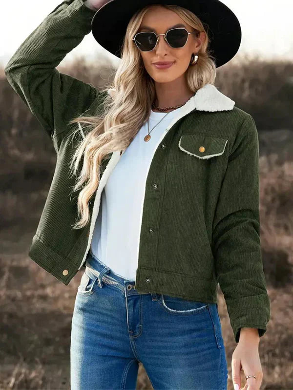 Damen Winterjacke Fleece Isoliert Warm - IdealeKleiden