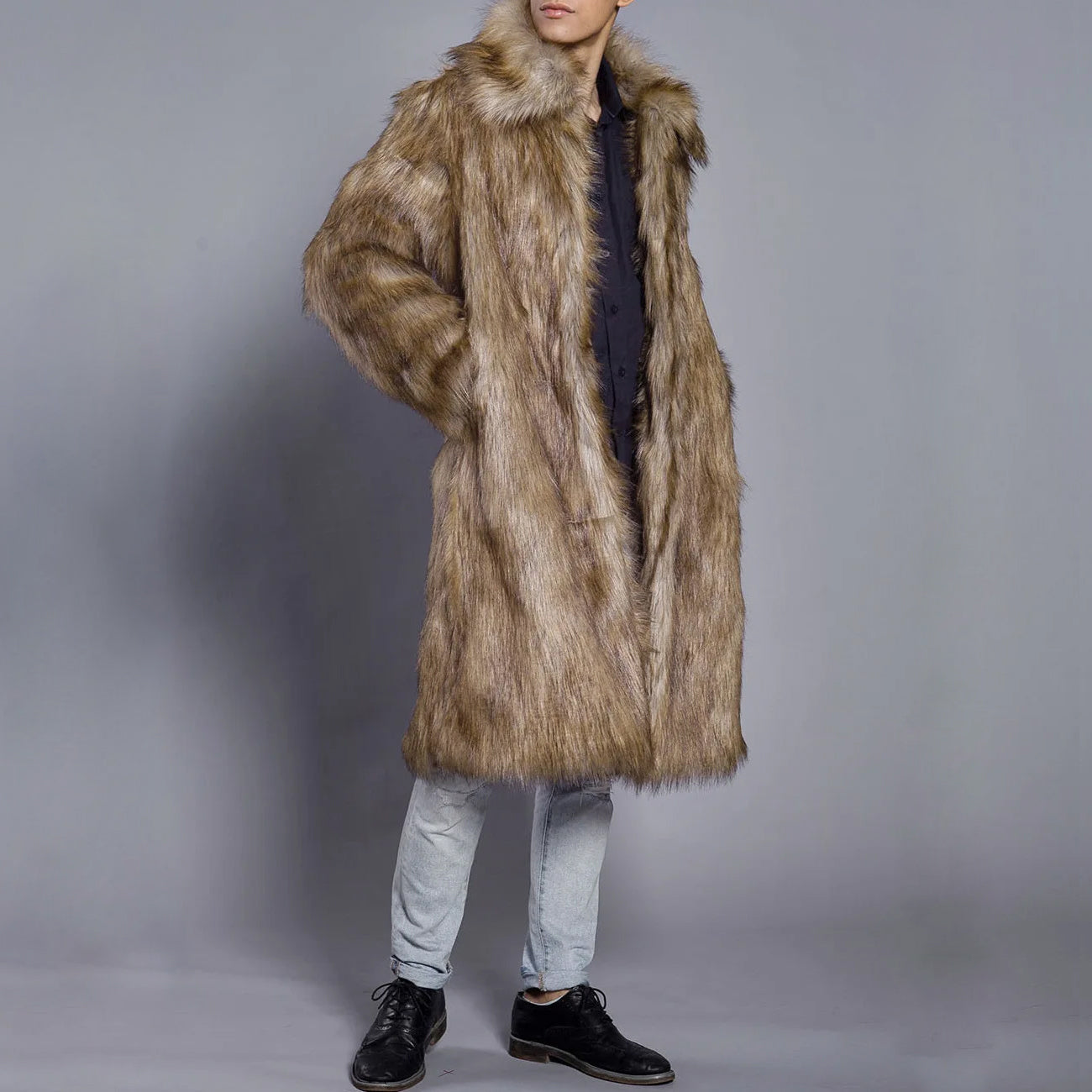 Vitali Winter Pelz-Mantel Luxus Design - IdealeKleiden