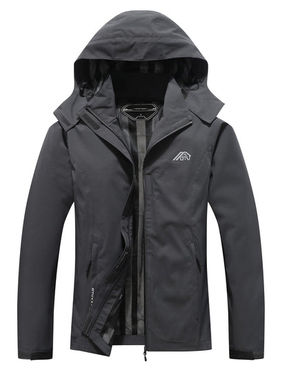 Wasserdichte Outdoorjacke Kapuze Herbst Frühling