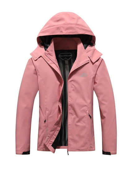 Wasserdichte Outdoorjacke Kapuze Herbst Frühling