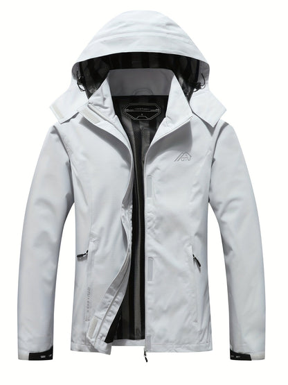 Wasserdichte Outdoorjacke Kapuze Herbst Frühling