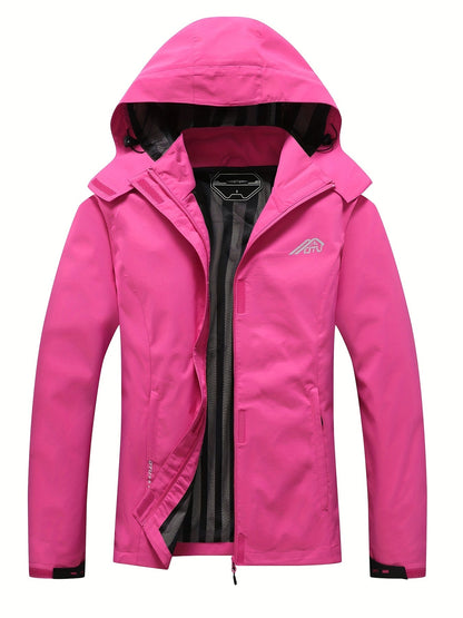 Wasserdichte Outdoorjacke Kapuze Herbst Frühling