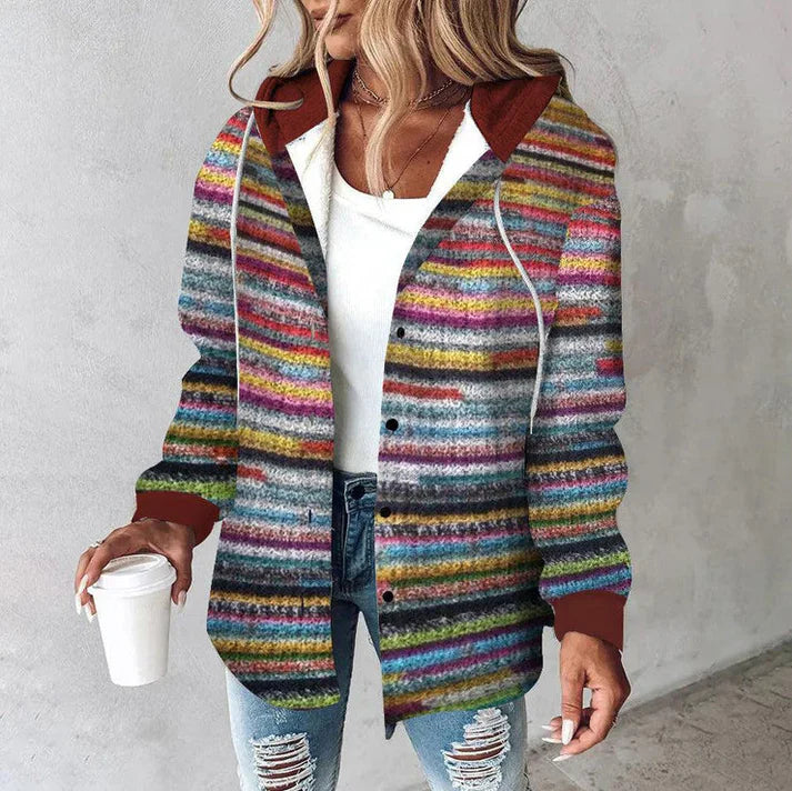 Outdoor-Jacke Damen Kapuze Elegant - IdealeKleiden