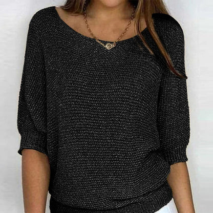 Leichtes DamenOberteil mit Dekorativem Strickmuster
