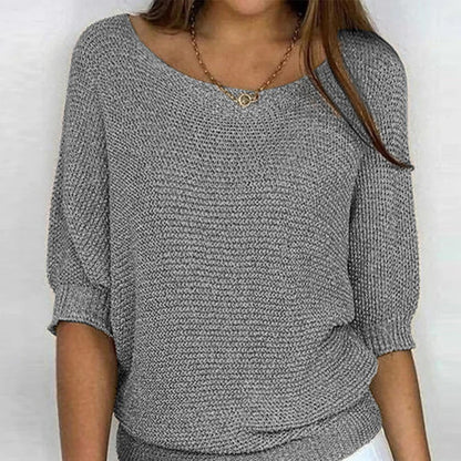 Leichtes DamenOberteil mit Dekorativem Strickmuster