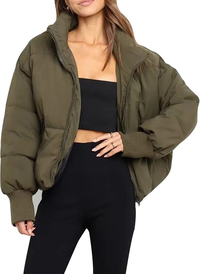 Damen Oversize Pufferjacke Warm