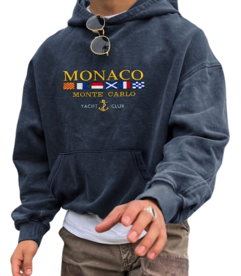 Stylischer Herren Hoodie Luxus Design Baumwolle - IdealeKleiden