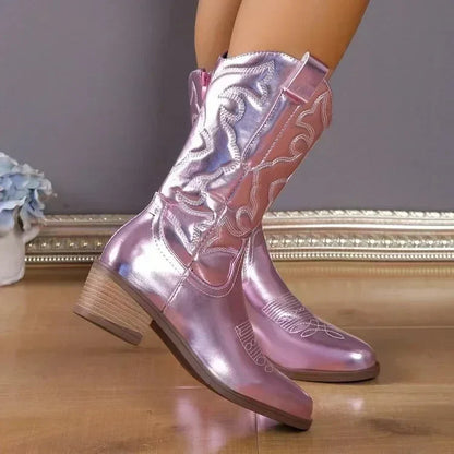 Westen Stiefel Country Style Bestickt