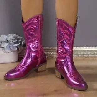 Westen Stiefel Country Style Bestickt