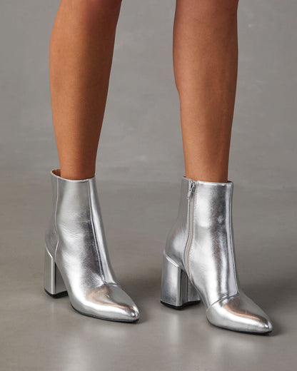 Damen Stiefeletten Hoch Absatz - IdealeKleiden