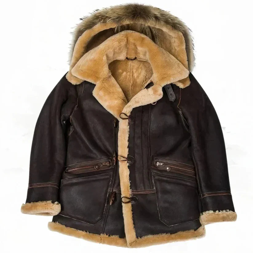 Lederjacke Herren Modern Schwarz - IdealeKleiden