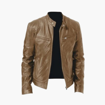 Ledermantel Bikerjacke Classic Style