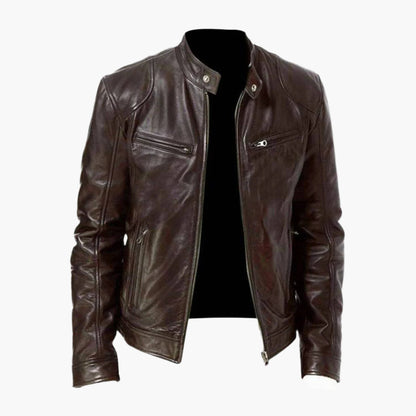 Ledermantel Bikerjacke Classic Style