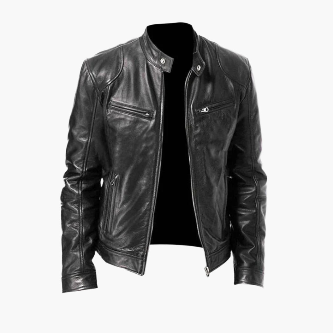 Ledermantel Bikerjacke Classic Style