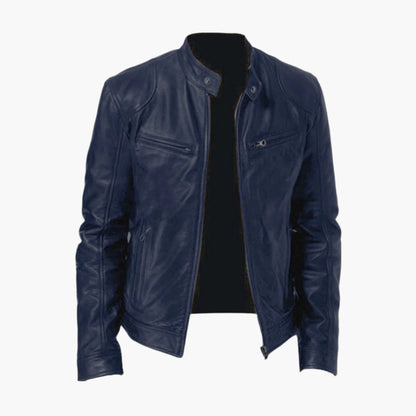 Ledermantel Bikerjacke Classic Style