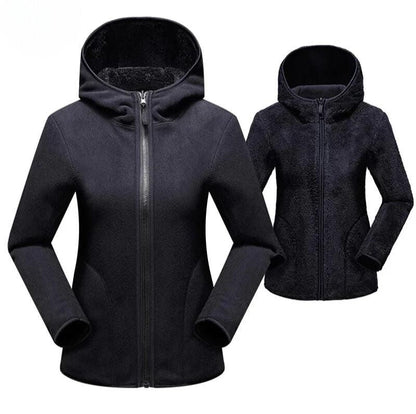 Doppelseitige Fleecejacke Damen Warm & Bequem
