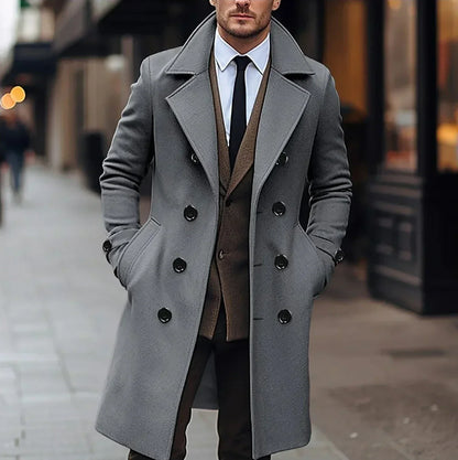 Herren Wollmantel Warm Winter