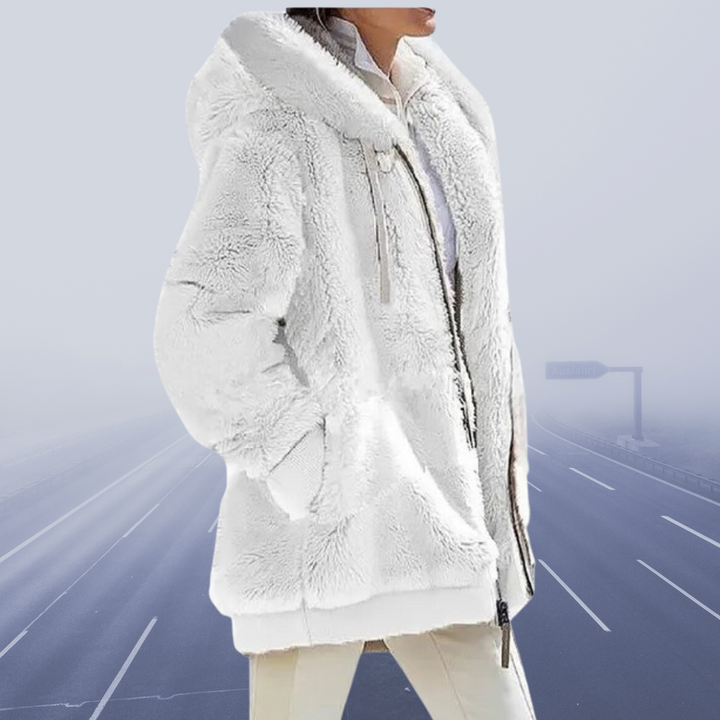 Übergroße Damenjacke Teddyfell Warm Wintermantel