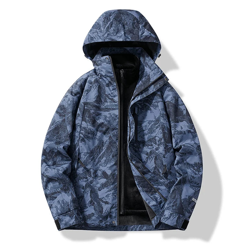 Wasserdichte Damenjacke Mit Abnehmbarer Kapuze