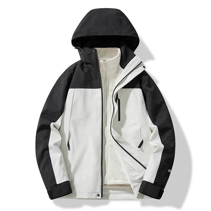 Wasserdichte Damenjacke Mit Abnehmbarer Kapuze