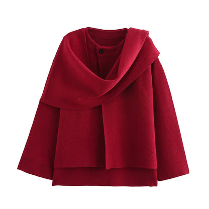 Stilvolle Damenjacke Asymmetrisch Modern