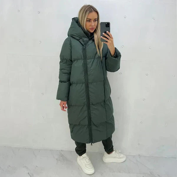Wintermantel Damen Lang und Warm Elegant
