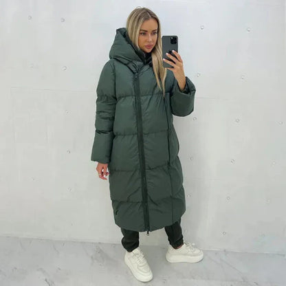 Wintermantel Damen Lang und Warm Elegant
