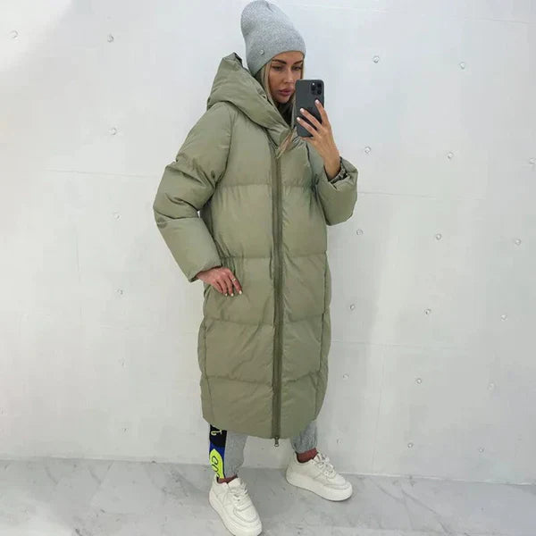 Wintermantel Damen Lang und Warm Elegant