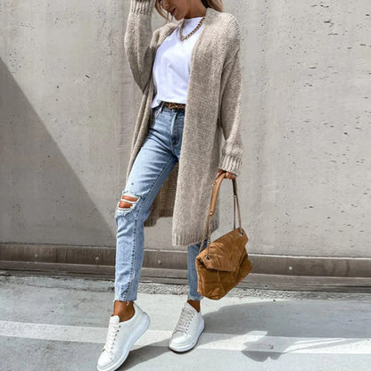 Langer Strickcardigan Damen Oversized