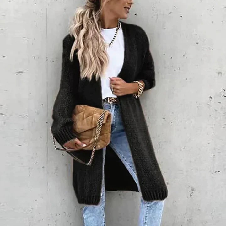 Langer Strickcardigan Damen Oversized