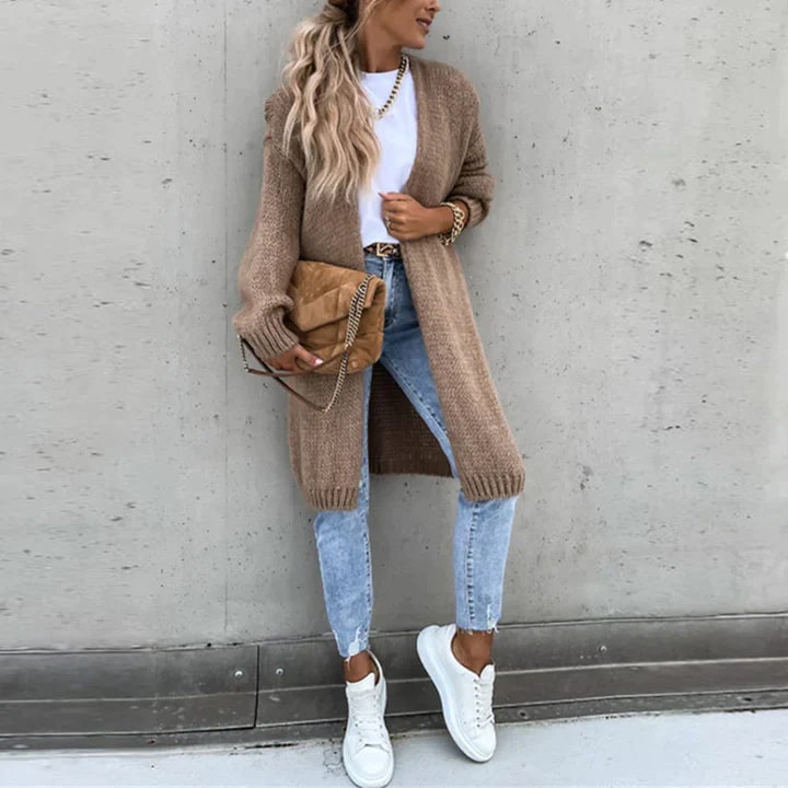 Langer Strickcardigan Damen Oversized