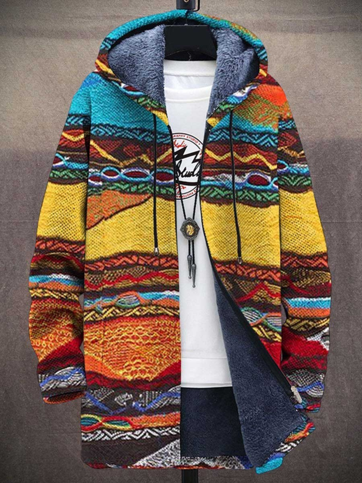 Einzigartige Streetwear Jacke Künstlerisch Bedruckt