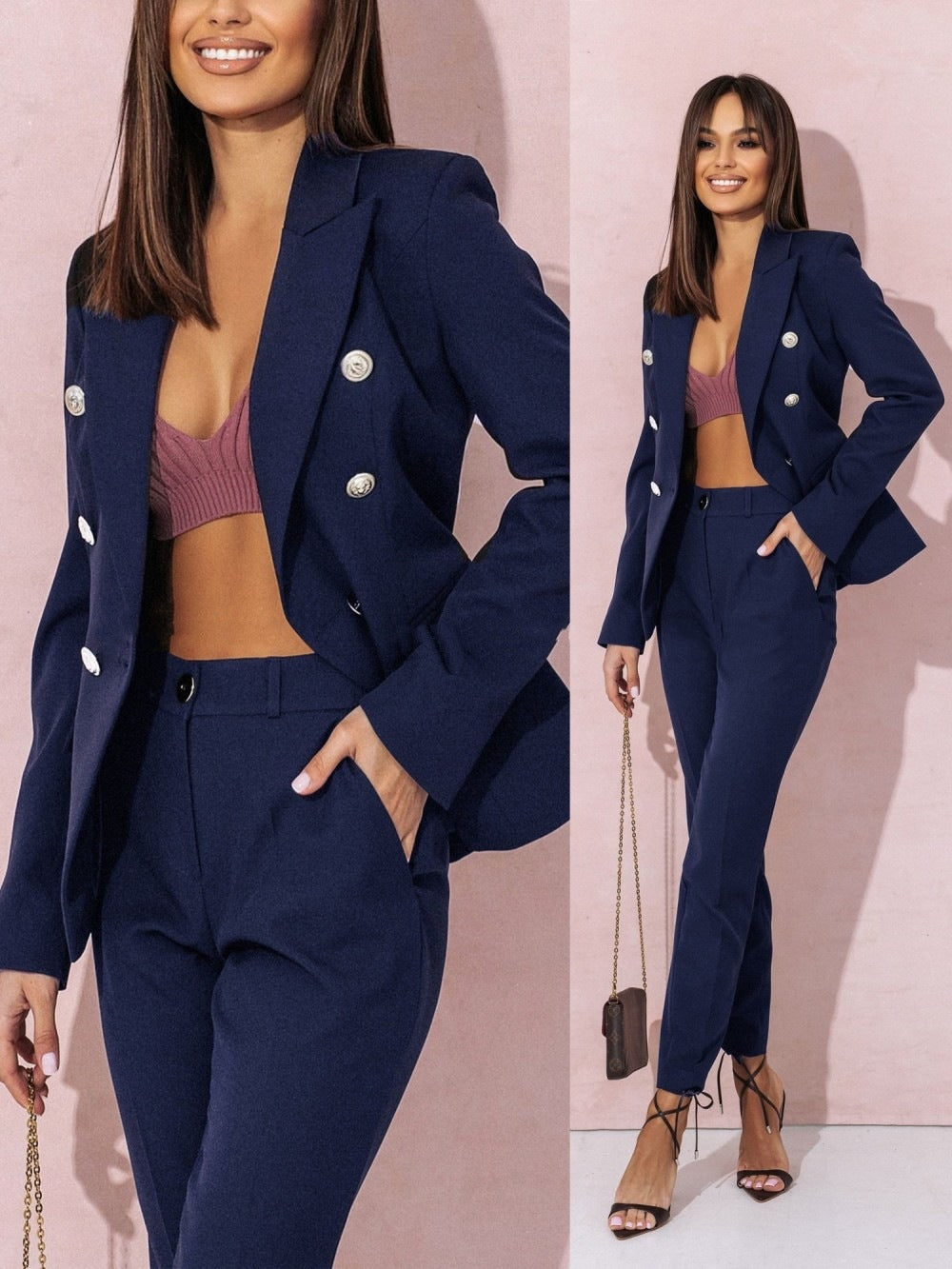 Geschäftskleidung Set Blazer Hose