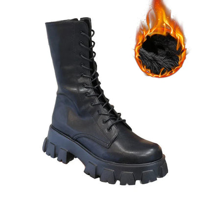 Damen Stiefel Warm Futter Sportsohle